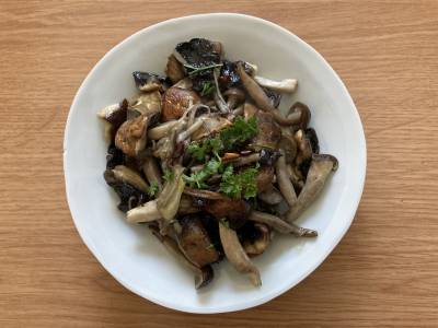 きのこの強火ソテー