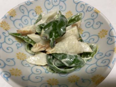 焼きピーマンとちくわのあえもの