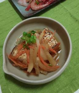 焼き豆腐の甘酢南蛮