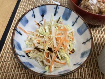 野菜のおかか昆布あえ