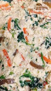 ホーレン草とコンニャクの白和え