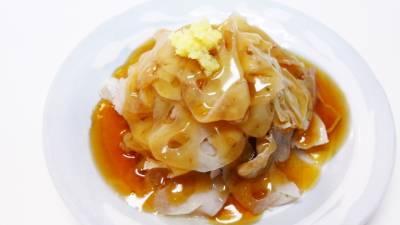 れんこんと豚バラの重ね蒸し