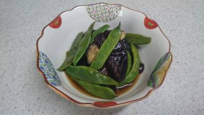 なすとモロッコいんげんの炊いたん