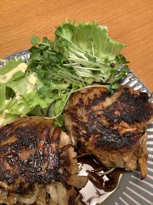 豚肉とごぼうのハンバーグ