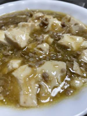 豆腐とひき肉の煮物