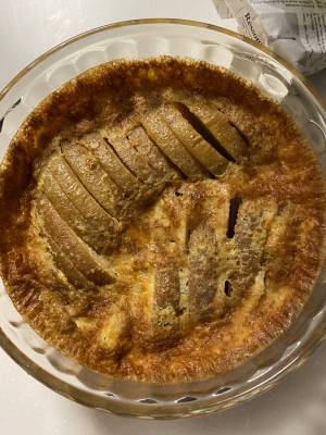 りんごのクラフティ