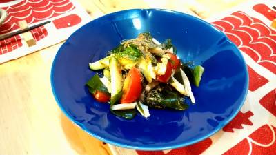 わかめときゅうりのサラダ