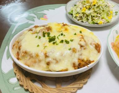 ミートソースのドリア