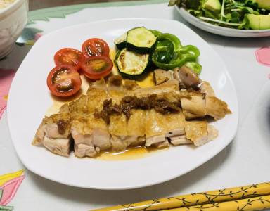 鶏もも肉の梅煮