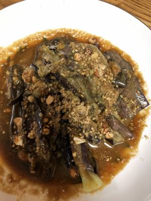 冷やしなすのごまソース