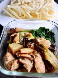 焼き野菜のつけうどん