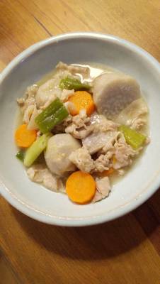 里芋と豚肉のごまみそ煮