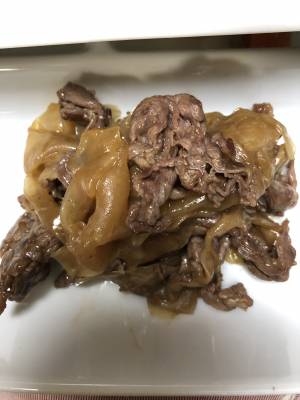 大根と牛肉の甘辛煮