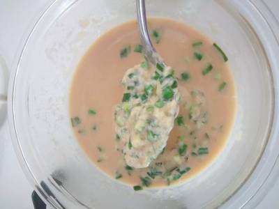 豚しゃぶ にらチーズだれ