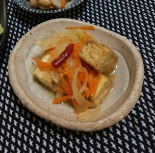 焼き豆腐の甘酢南蛮