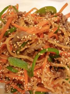 切り干し大根のチャプチェ風