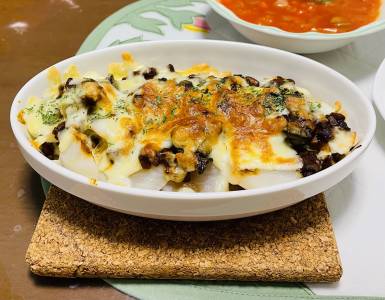 かきとかぶのグラタン