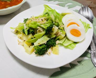 新じゃがと帆立てのサラダ