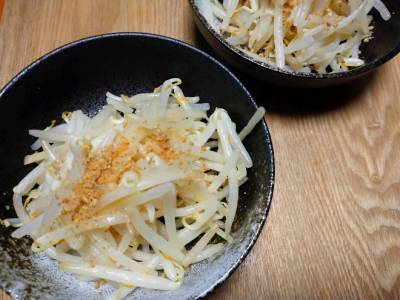 もやしのしょうが酢炒め