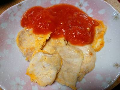 鶏むね肉の黄金焼き