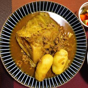 キャベツのカレー煮