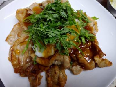 豚肉のしょうがおろしあんかけ