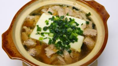 ツナと豆腐の簡単鍋