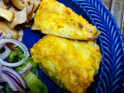 さばのマスタードパン粉焼き