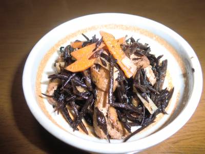 ひじきのしょうが煮