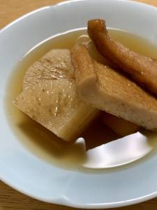 大根とさつま揚げのおでん風