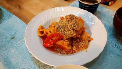 豚肉のキムチヨーグルト炒め