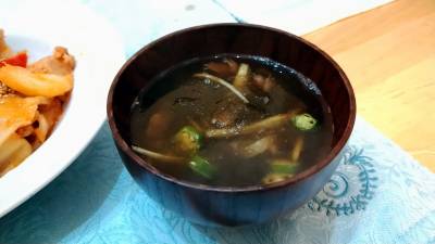 梅干しとろろのすまし汁