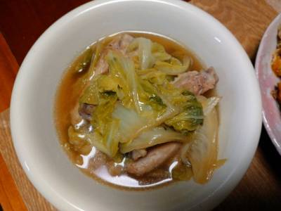 白菜と鶏手羽のとろり煮
