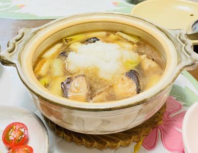 焼きぶりと焼きねぎの鍋