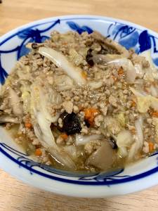 白菜とひき肉のうま煮