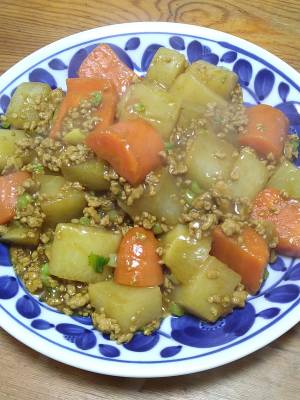 大根の和風カレー炒め煮