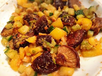 しいたけのピリ辛ごまあえ