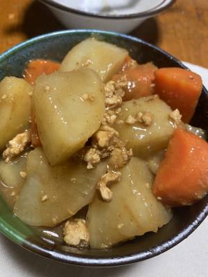大根の和風カレー炒め煮