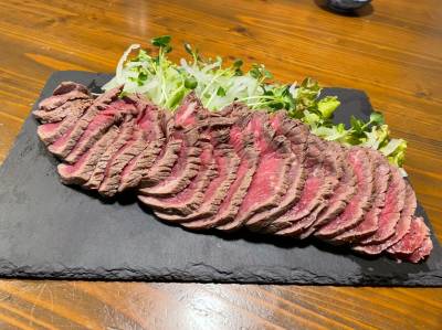 フライパン和風ローストビーフサラダ