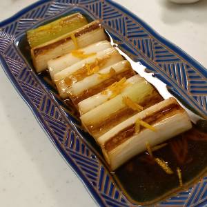 焼きねぎの柚子こしょうマリネ