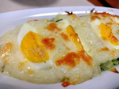 ゆで卵のポテトグラタン