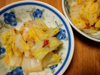 白菜外葉のおひたし