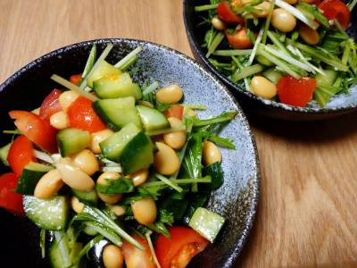 大豆のサラダ カレー風味