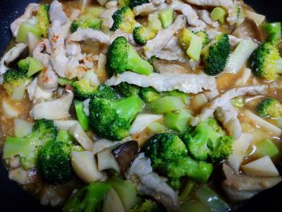 豚肉のみそオイスター炒め