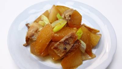 大根と豚バラの照り煮