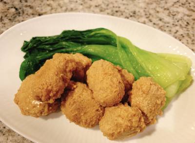 鶏だんごの照り煮