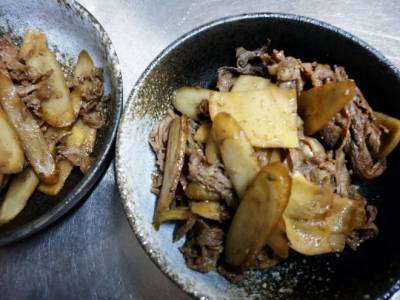 牛肉としょうがのバルサミコしぐれ煮