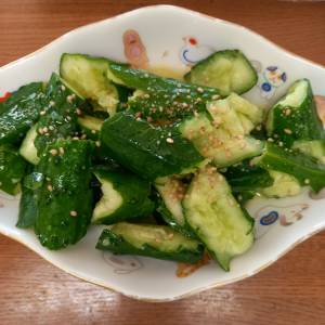 きゅうりのからし漬け