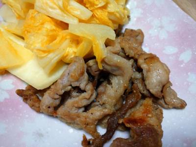 豚こまのしょうが焼き