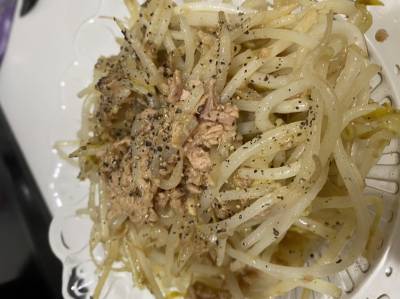 ツナもやし炒め